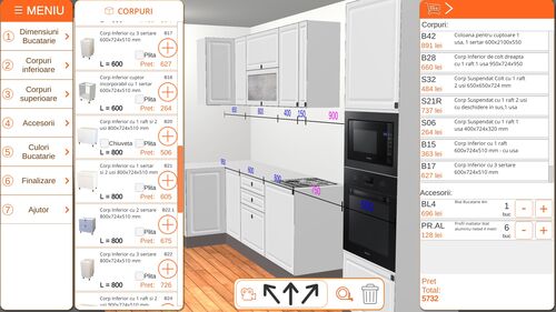 3D Configurator for kitchen