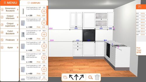 3D Configurator for kitchen