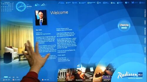 Multitouch Application for hotel